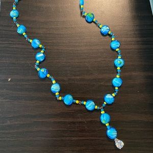 Handmade necklace and matching earrings